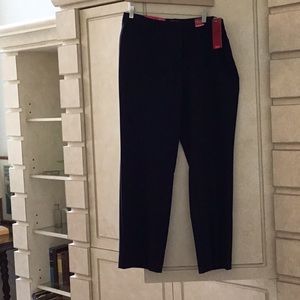 Natural fit, straight leg pants.